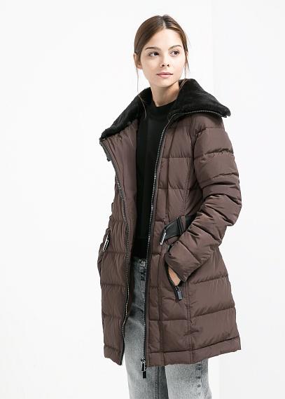 ABRIGO PLUMAS - MANGO