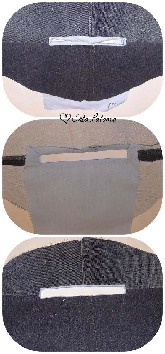 Tutorial riñonera, preparamos saco bolsillo trasero