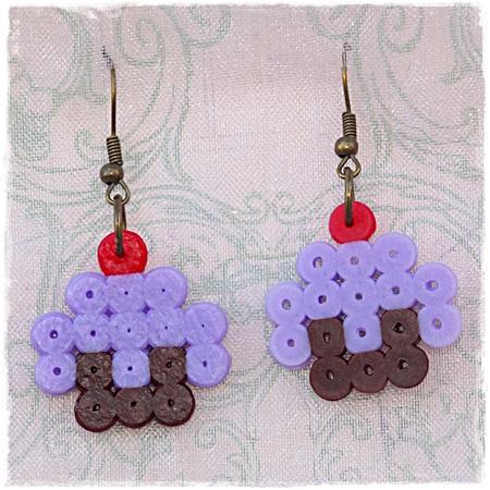Pendientes Cupcake Lila