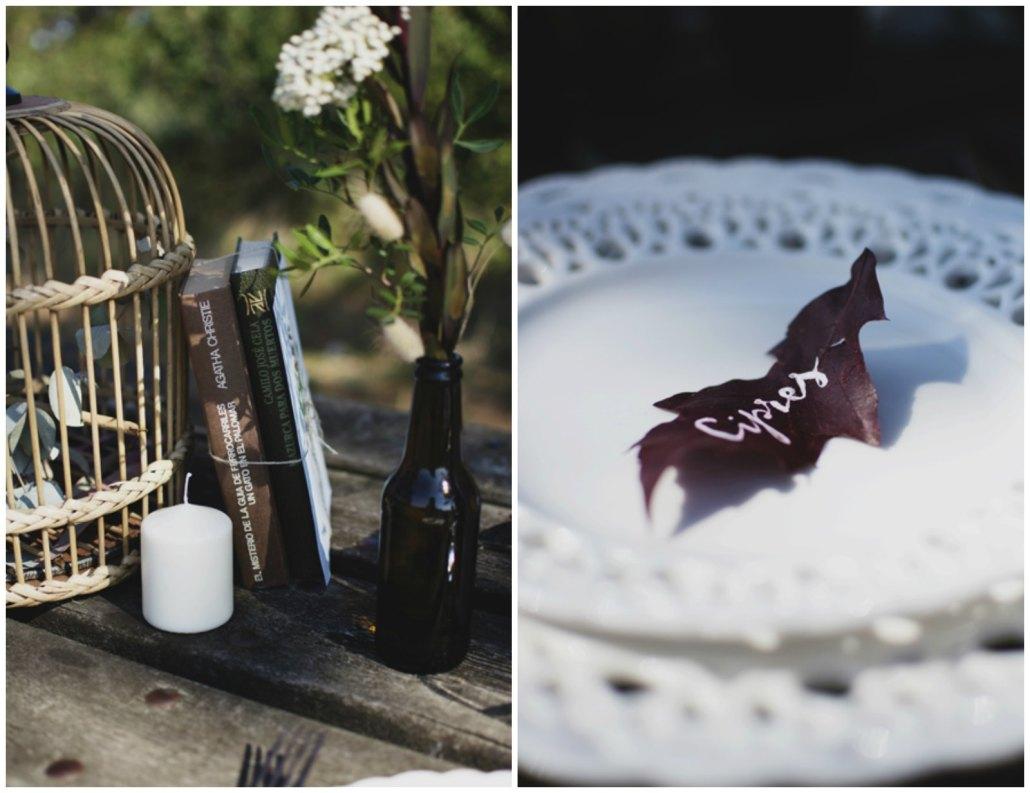 celebración entre árboles