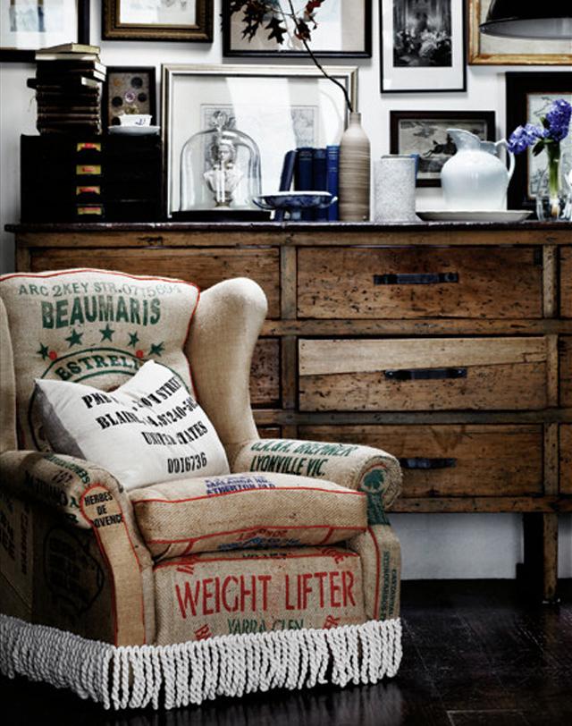 decorar con sacos