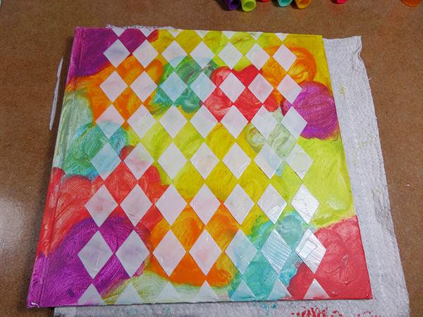 Portada mixed media del nuevo art journal con gelatos