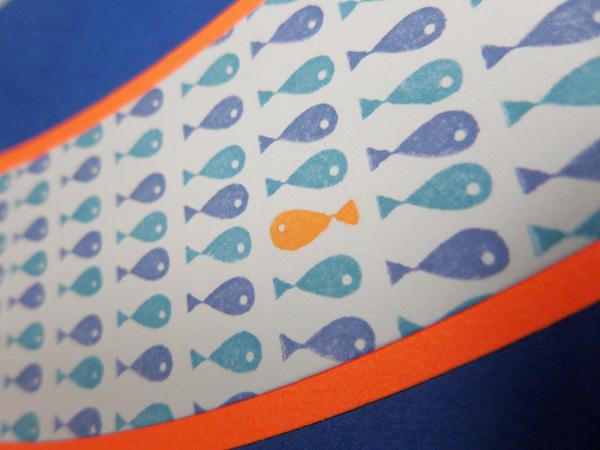 Tarjeta elaborada con sellos pequeños para el reto de A Blog Named Hero