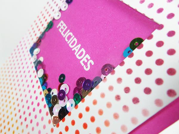 Tarjeta creativa shaker elaborada para el reto de enero de La Pareja Creativa