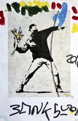 Banksy-regala-dibujo-a-un-joven