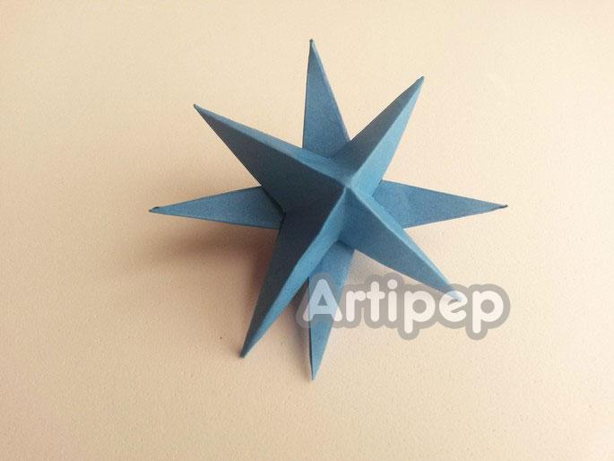 estrella hecha a mano 16