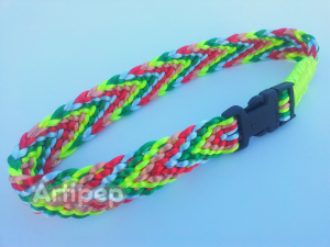 collar perro kumihimo