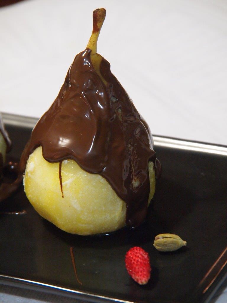 Peras leche especiada