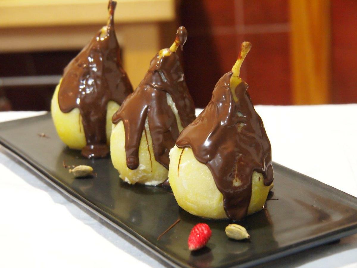 Peras leche especiada