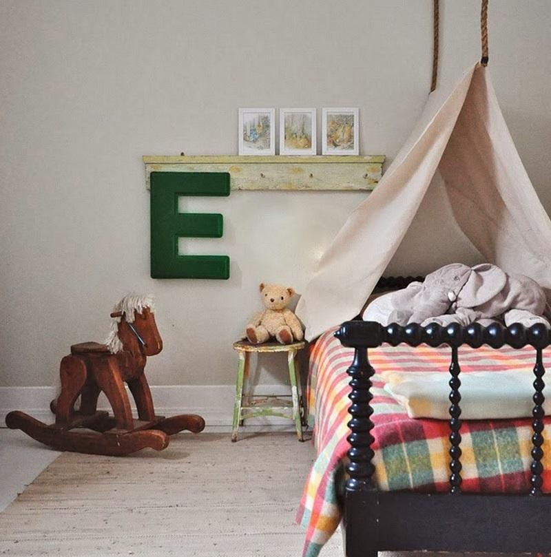 habitacion infantil estilo vintage