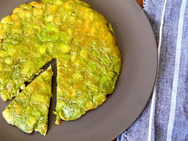 tortilla de papas y espinaca