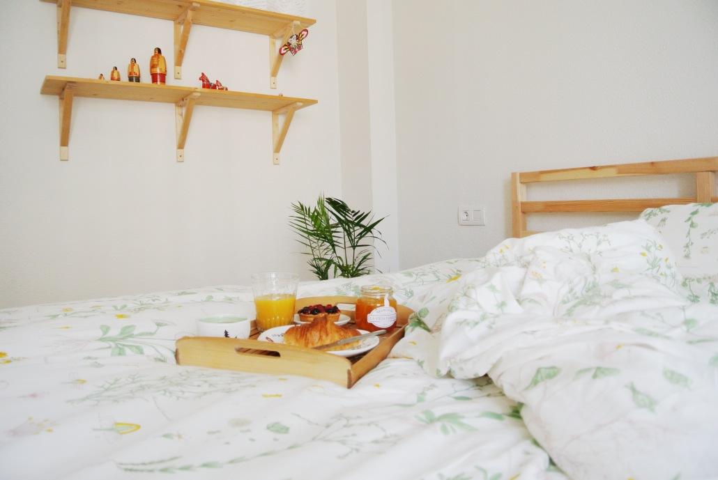 desayuno en la cama
