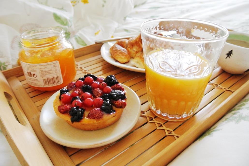 desayuno en la cama