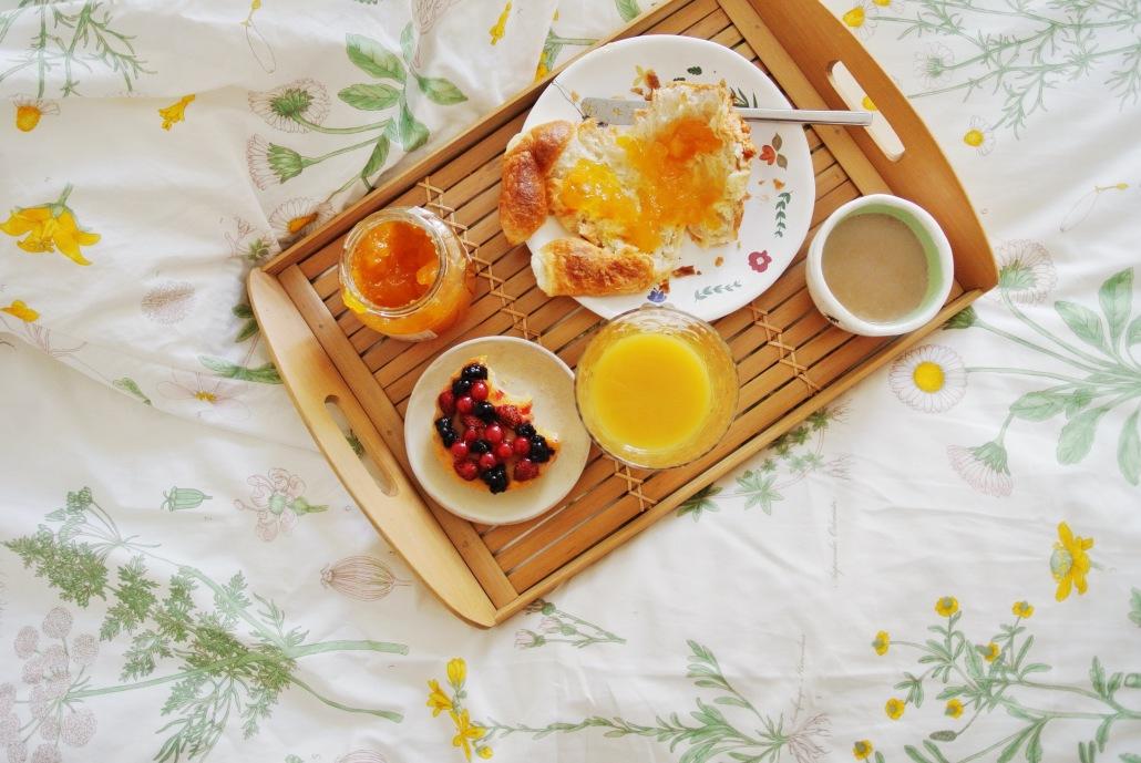 desayuno en la cama