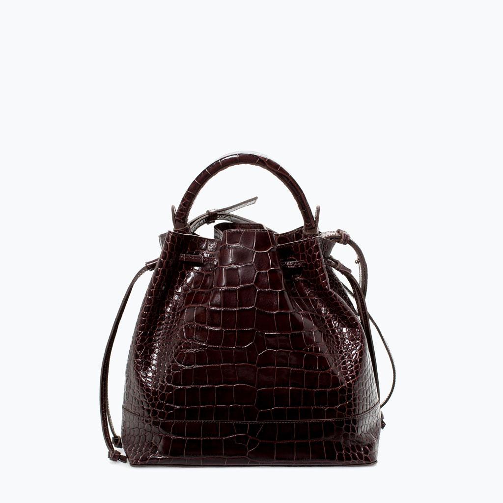 Bolso de piel de coco de ZARA