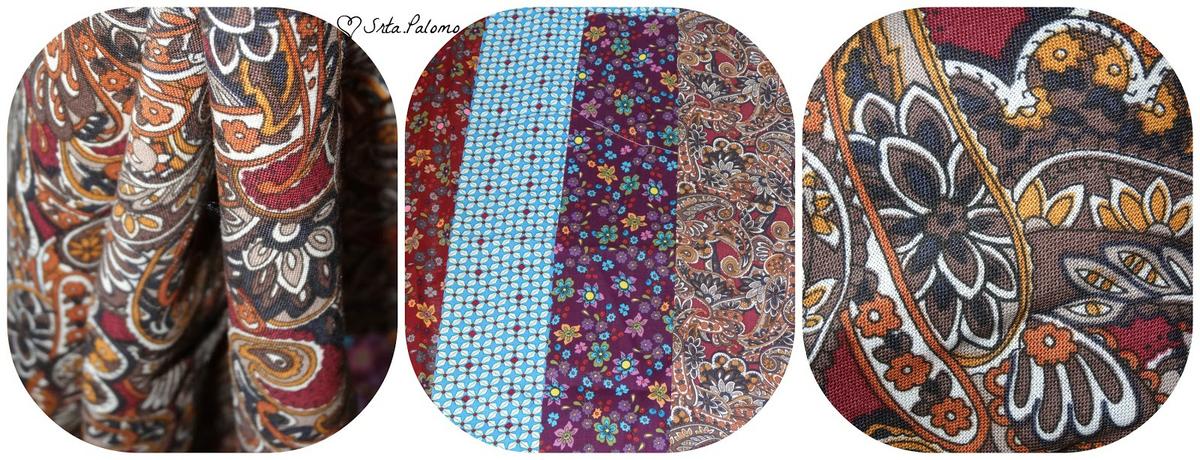 Retales algodón patchwork estampado de trozos y telas