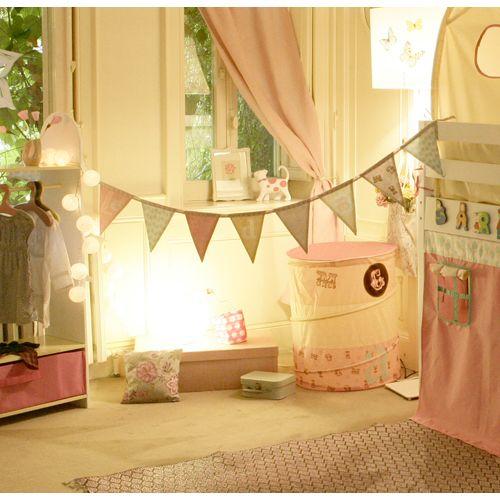 Ideas para decorar con banderines las habitaciones de los más pequeños.