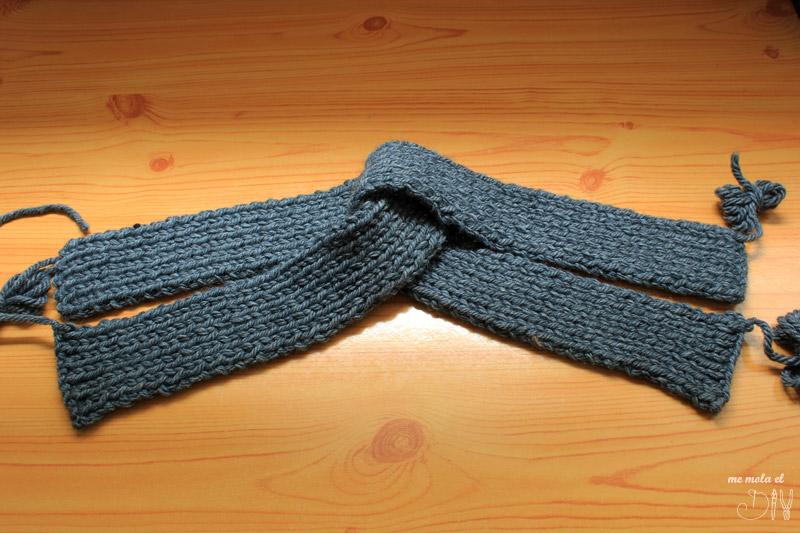 Paso a paso de turbante de punto cruzado