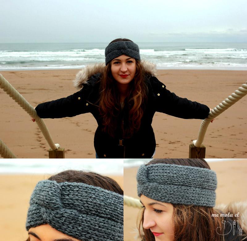 Tutorial turbante de punto en dos agujas