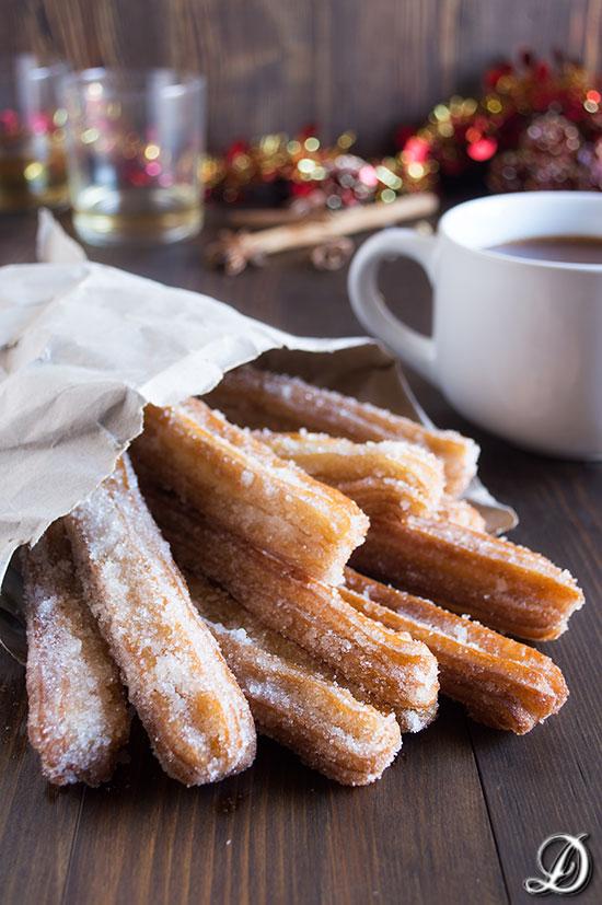 Churros de Speculoos y Chocolate Caliente con Castañas y Coñac