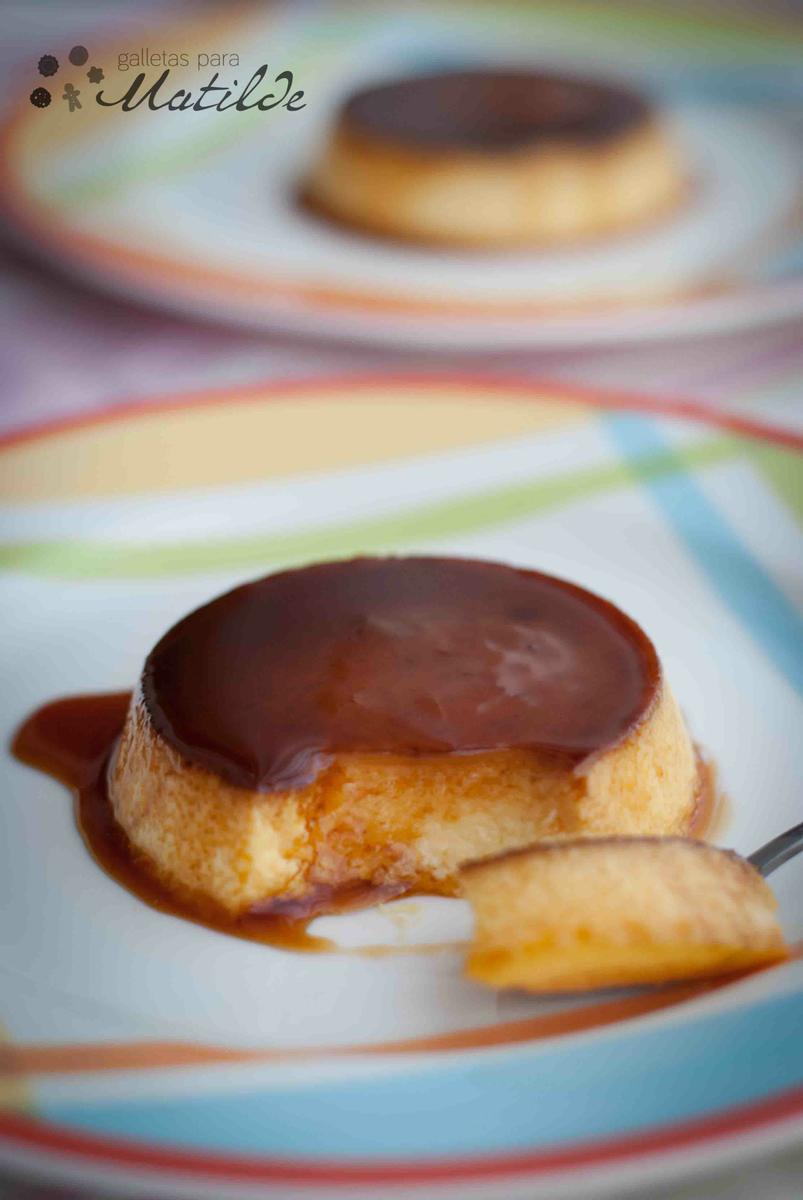 Flan de huevo y yogur de vainilla