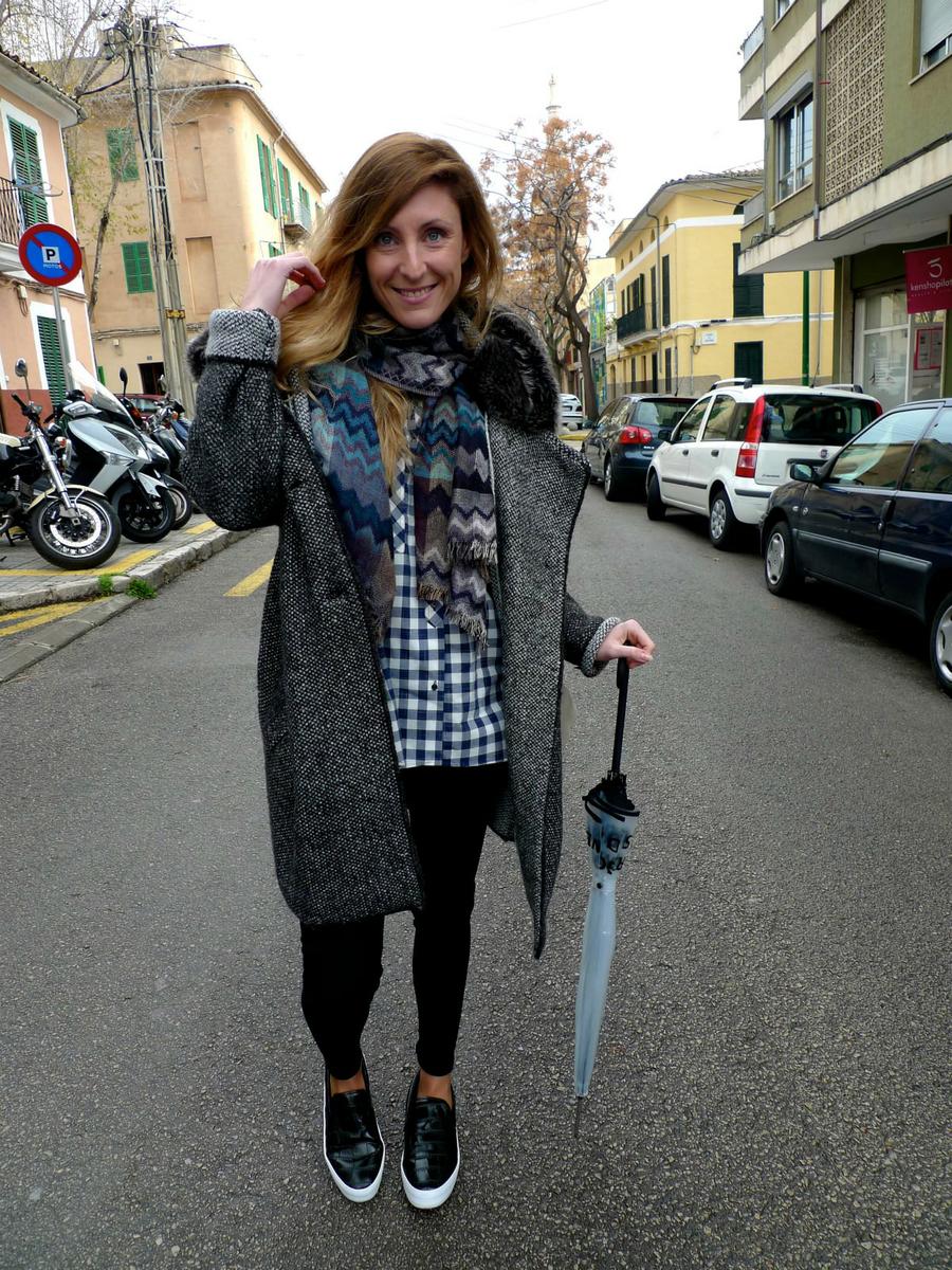 plaid shirt livelovepolly by paula casielles 2 Black Slip On