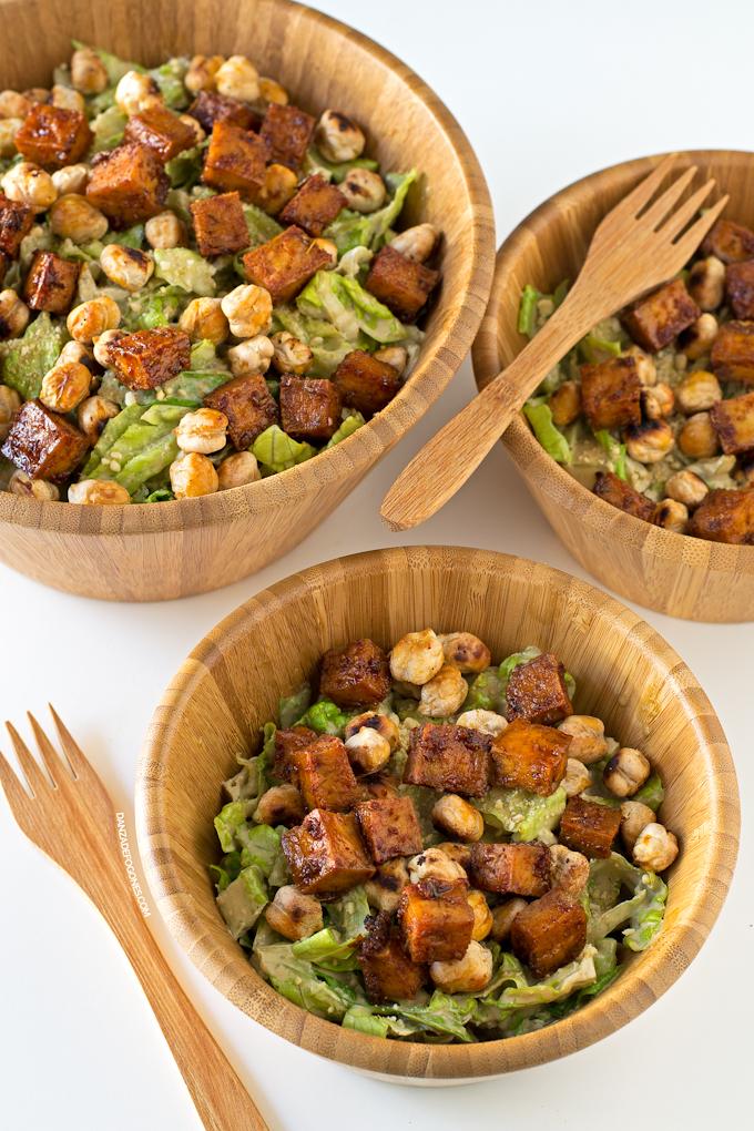 Ensalada César Vegana