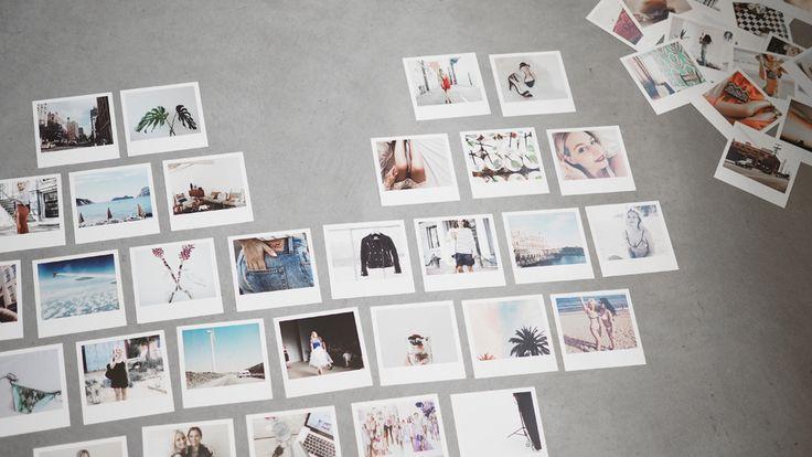 Deco-ideas para san Valentín: Un corazón de polaroids.