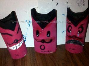 Sant Antoni i el Dimoni - tubos de carton