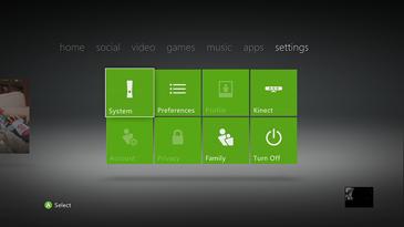 Vaya a configuración y elija el sistema