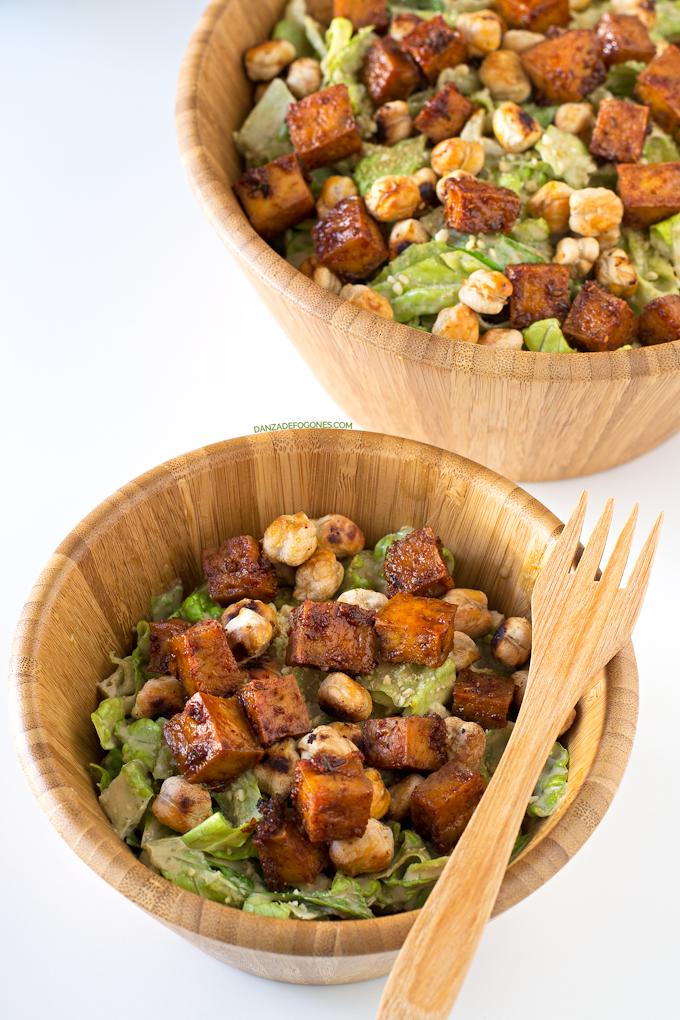 Ensalada César Vegana