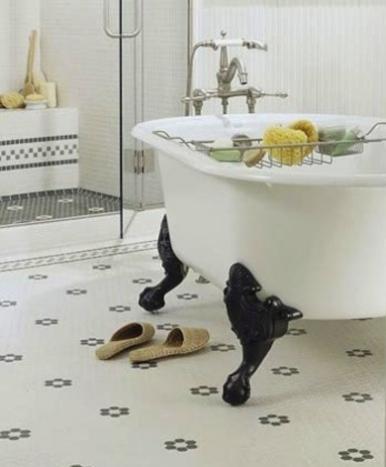 Decoración con bañeras con patas