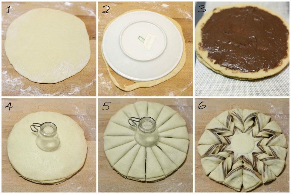 Estrella de brioche paso a paso