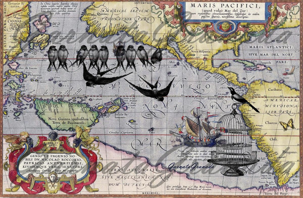 Ref. 237 - Polipiel estampada modelo Pacífico tamaño 12.5x19 cm Precio: 2 â?¬ (envío no incluido) Estampado exclusivo de GarnataGranada Polipiel de gran calidad, fabricada en España, de 490 g/m², con grabado grueso.