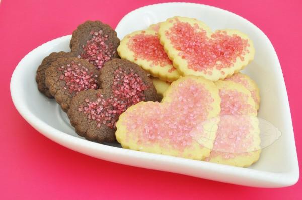 Galletas chocolate corazón San Valentín