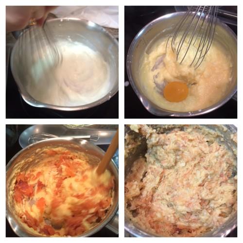 Haciendo la salsa bechamel con salmón