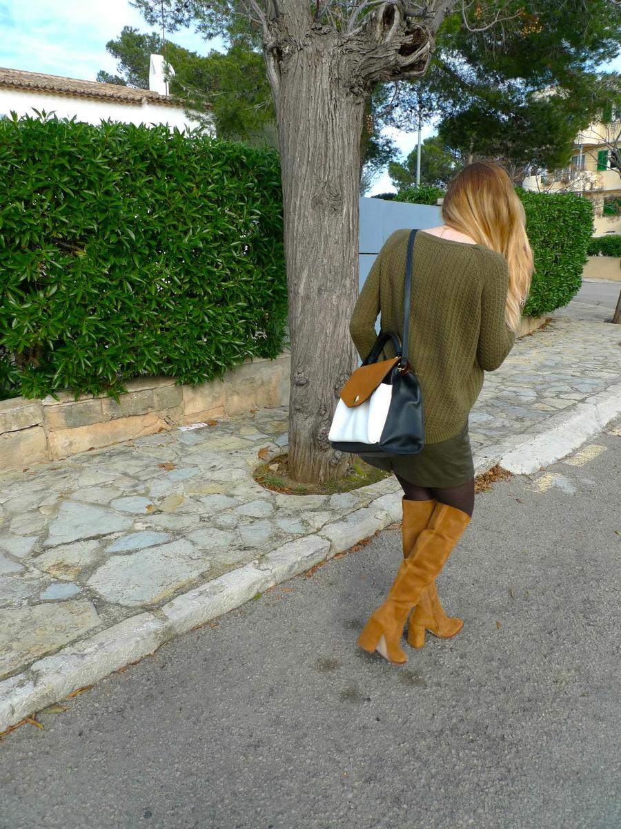 Camel boots and green skirt lielovepolly by paula casielles 1