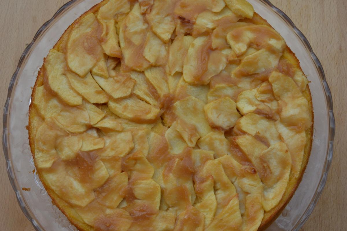 Tarta de manzana - Bizcoflan de manzana - El clan de los sin trigo