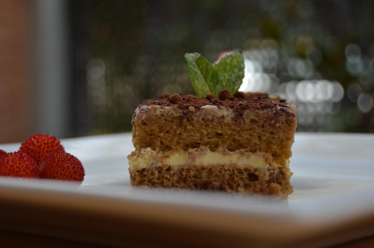 Tiramisú con bizcocho de espelta y sin azúcar