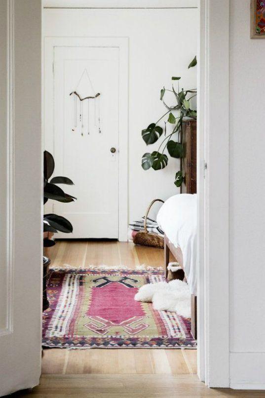 Alfombra en el dormitorio