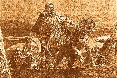 Perros de combate en Roma