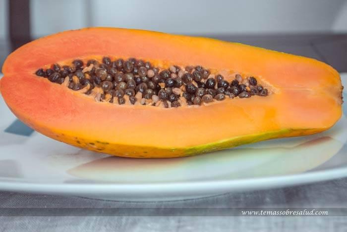  enzimas de papaya en la digestión