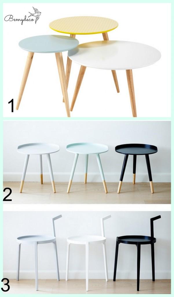 Mesitas de estilo nórdico Bemydeco