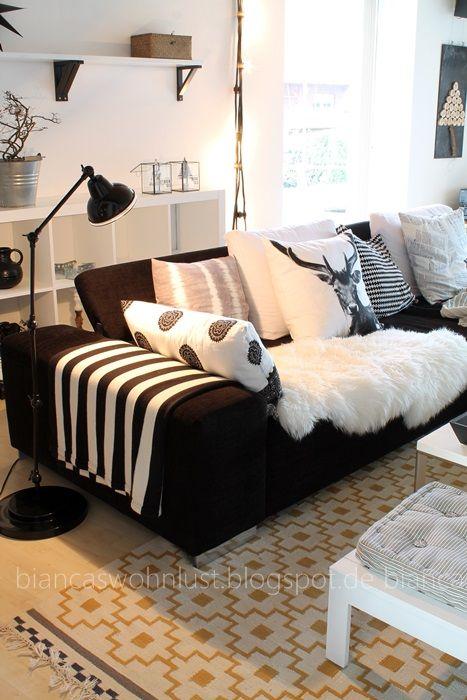 decoración con alfombras de pelo 7