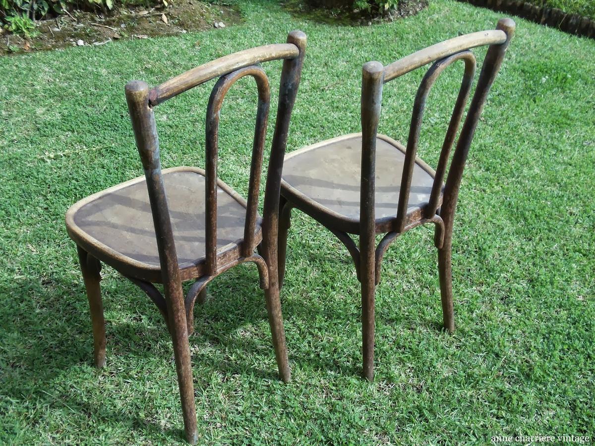 muebles pintados, envejecidos, sillas antiguas café,