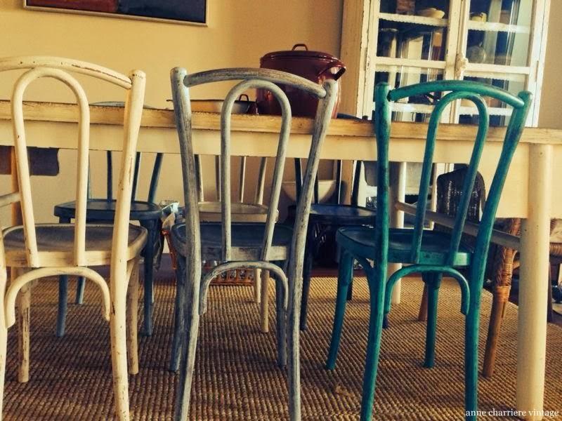 muebles pintados, envejecidos, sillas antiguas café,