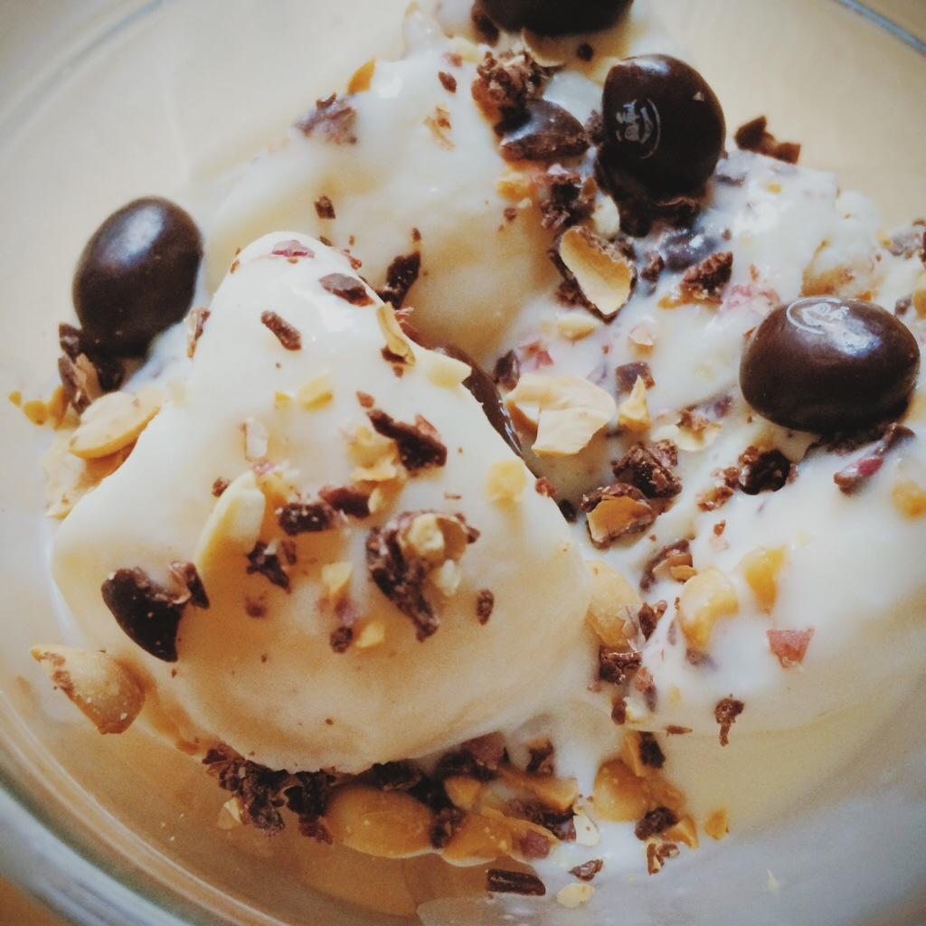 Helado casero chocolate