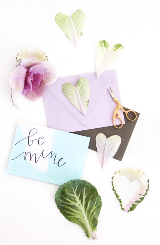 hojas corazón san valentín