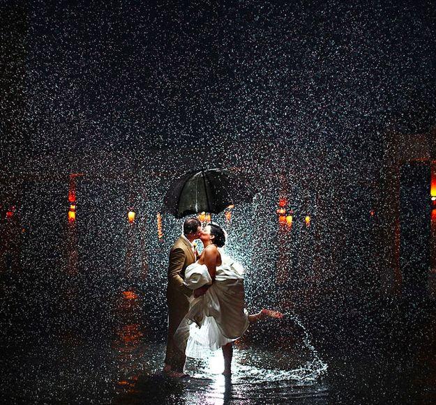 Boda pasada por agua