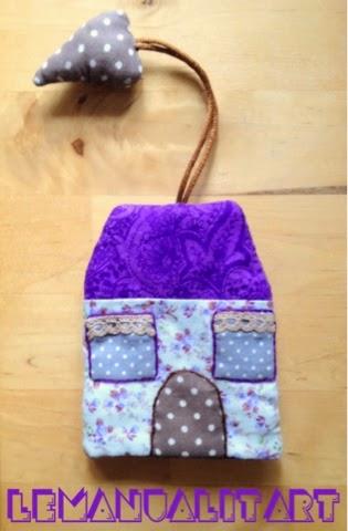 creative sewing: llavero casita home made